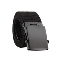 Men Women Automatic Fashion Nylon Belt Buckle Fans Canvas Belt juoda