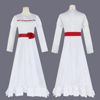Annabelle Sukuria Helovino Siaubo Lėlę Baltą Suknelę Cosplay Kostiumą White M white