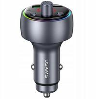 USAMS AUTOMOBILIO ĮKROVIKLIS CC328 30W 1XUSB-A 1XUSB-C BLUETOOTH FM AUTOMOBILIUI