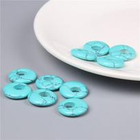5pcs Round Big Hole Crystal Agates Quartz Stone Gogo Donut Earrings Necklace Pendant Charm Jewelry Making Wholesale Accessories gray