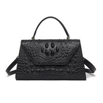 Luxury Genuine Leather Women Tote Bag Designer Crocodile Cowhide Ladies Shoulder Messenger Bag Fashion Female Handbag Sac A Main 27cm 11cm 17cm