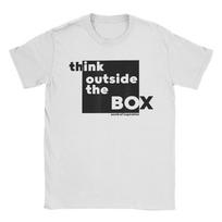 Think Outside The Box Tic Tac Toe Tshirts For Unisex Unisex Novelty Pure Cotton Tee Shirt Short Sleeve T Shirts Gift Idea Tops 4XL white