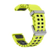 22mm 26mm Ocean Silicone QuickFit Band for Garmin Fenix 6 6 Pro 6X 7 7X 8 5 Epix Enduro Replacement Soft Sport Strap for Fenix 6 22mm Quickfit yellow