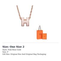 HERMES Mini Pop H Pakabukas H147992FO85 One Size 2 rožinio aukso spalvos