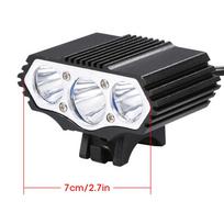 3600LM USB LED Bike Bicycle Headlight Front Lamp for Outdoor Night Riding Cycling gray
