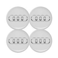 2026 Hot 4Pcs 56/60/63/65/68mm Car Wheel Stickers Center Hub Cap Badge Cover For Audi Q5 A4 B9 B7 A1 A5 Q3 Q7 A6 C6 C7 A4L A3 Sline RS A6 60MM Sticker