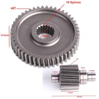 Glixal GY6 49cc 50cc 80cc Kinų motorolerio Didelio našumo Lenktyninis Galinės pavaros krumpliaračių komplektas 139QMB 139QMA 147QMD Mopedas Keturratis Go-kartas 18-46T gray