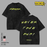 CyberPunk 2077 Acid T-Shirt Dark Anime Streetwear T-Shirt L black