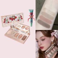Flower Knows Swan Ballet 6 Eyeshadow Palette Matte Shimmer Pearl Glitter Waterproof Highly Pigmented Long Lasting Makeup