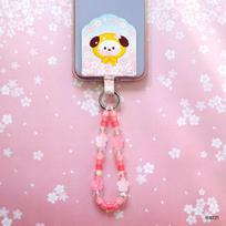 BT21 minini Telefono žymės laikiklis Vyšnių žiedų versija. CHIMMY gray