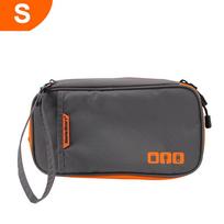Travel Cable Storage Travel Cable Bag Gadget Organizer Makeup Bag Digital Charger Wires Storage Bag Double Layer gray