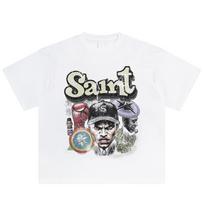 Streetwear Juokingi Grafiniai Marškinėliai Medvilniniai Marškinėliai Unisex Viršūnės Vasariniai Marškinėliai Trumpomis Rankovėmis 3XL balta