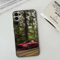 Ford Mustang   Telefono dėklas Samsung S25,S24,S21,S22,S23,S30,Ultra,S20,Plus,Fe,Lite,Note,10,Juodas dangtelis Samsung S21 s305G gray