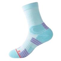 Unisex Mid-Calf Sports Socks - Spring/Summer, Anti-Odor, Sweat-Absorbent, Towel Bottom; Ideal for Jump Rope, Running, Fitness, Basketball, Badminton One Size (35-39) mėlyna