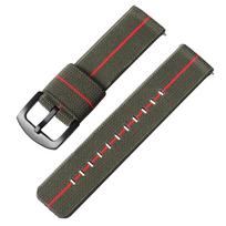 18mm 20mm 22mm 24mm Universalus nailoninis laikrodžio dirželis Omage laikrodžiui Drobės sportinis dirželis vyrams ir moterims Apyrankė su greitu atsegimu 22mm&Black Buckle black