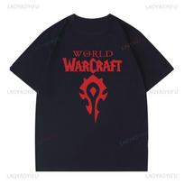 World Of Warcraft Wow For Tribal Alliance Game T Shirt Hot Gamer Love Gift Shirts High Streetwear New Fashion Camisa Tee 4XL red