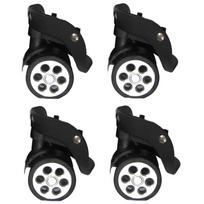 Trolley Casters 360 Degree Swivel Suitcase Rubber Wheels 60x12/55x12mm 4pcs/Set