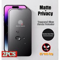 2-in-1 matte anti spy tempered glass film, suitable for iPhone 14, 15, 16Plus, 17, 11, 12, 13 Pro MAX full set matte privacy screen protector iPhone Xs Max juoda