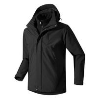Unisex universali 3-in-1 neperšlampama ir vėjui atspari striukė su vilnos pamušalu 4XL black