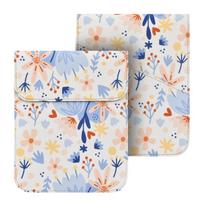 Wear Resistant e-Reader Case Universal Carrying Pouch for Kindle/Boox/KOBO Floral gray