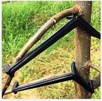 30pcs  Adjustable Fruit Tree Branch Puller & Pressing Tool, PE Shaping Device for Peach & Apple Trees, 90mm x 40mm x 10mm, Black