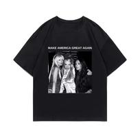 2026 Make America Great Again Paris Hilton Britney Spears Lindsay Lohan Graphic T-shirts Women Y2k Aesthetic T-shirts 140 black