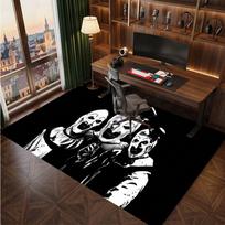 Terrifier Art the Clown Rug Soft Thick Non Slip Floor Carpet for Bedroom Living Room Home Decor 80cmx120cm