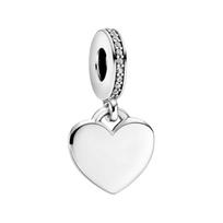 Pandora širdelės formos pakabukas Moteriški pakabukai Sidabrinis 798761C01 Shopping Bag white