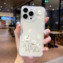 Phone Case For Motorola Moto Edge 40 Pro G53 G30 G32 G73 G72 G71 G22 G52 G60 G60S G9 Play Plus cover Flower Transparent Motorola G53 white