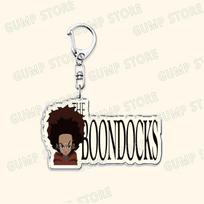Klasikiniai komiksų ir anime Boondocks raktų pakabukai aksesuarams, krepšiams Huey Riley Scarface Freeman raktų pakabukai papuošalai gerbėjų dovanos white