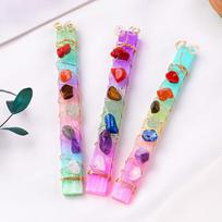 Raw Crystal Stone Bookmarks Handmade Beaded Celestial & Whimsical, Goth Witchy Mystical Accessories for Readers (as the picture,M)