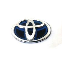 Suitable for Toyota RAV4 CAMRY COROLLA LANDCRUSER RAV4 VIOS SIENNA YARLS Modified Blue Bottom Front Grille Badge Trunk Car Logo KT7 12cm X 8cm