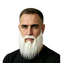 Minkšti Plaukai Dirbtinė Barzda Ūsai Sintetinis Pluoštas Helovino Barzda Naujas Kostiumas Barzda Helovinas balta