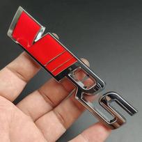 3D Metalinis VRS Logotipas Automobilio Emblema Galinio Bamperio Lipdukas Skoda Rapid FHYRUY Octavia 2 3 A5 RS Kodiaq Fabia Superb Priedams red