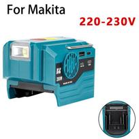 Maitinimo keitiklis Makita 18V baterijai, DC 18V į AC 120V/220V nešiojama elektrinė stotelė su USB, C tipo 280lm LED šviesa stovyklavimui For Makita 220-230V