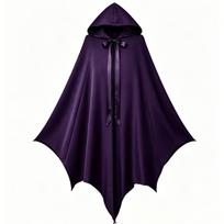 Vyriškas velnio Helovino kostiumas Ilgas apsiaustas vakarėliui, Cosplay, namams One Size tamsiai violetine spalva