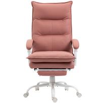 Massage And Heating Office Chair Office Chair Adjustable Height Reclining Backrest 66x74x121 5cm Pink
