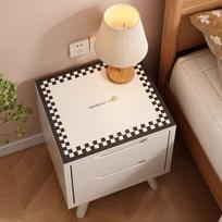 Bedside Table Luxury Floral Mat Water Absorbent Nonslip Stain Resistant Easily Cleanable Dustproof Cover Bedside table cover mat-7,50x50cm