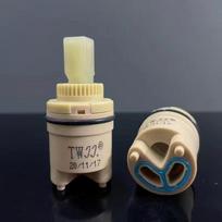 Maišytuvo keraminis karšto/šalto vandens kasetės rinkinys virtuvės praustuvui ir dušui, remontui 26mm diameter jiujiu cartridge black