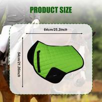 Horse Riding Mat with Non-Slip Base And Shock Absorption, Canvas, Sweat-Absorbing for Training šviesiai žalios spalvos