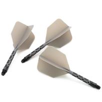 CUESOUL 929 New Launch ROST T19 Integrated Dart Shaft and Flights Big Wing Shape,Set of 3-Grey