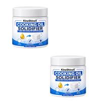 30G Powdered Cooking Oil Solidifier,Hot Grease Hardener For Used Fryer Oil,Oil Residue,Vegetable Shortening;Eco-Friendly Kitchen 2PCS