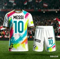 2026 Naujas Futbolo Treniruočių Kostiumas Rinkinys Dydis 10 # Messi # Suaugusiųjų/vaikiškas Didelis Dydis Greitai Džiūstantis Trumpomis Rankovėmis Šortų Rinkinys Dovana 160