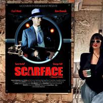 Gangster Movie S-Scarface Cartoon Flag Wall Hanging Banner Decoration Household Home Decor 80x120 cm