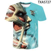 Attack on Titan Levi Ackerman 3D Print T-Shirt, High Quality Polyester Short Sleeve, Fashion Streetwear Casual Daily Wear XS black
