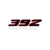 1 vnt. Metalinis 3D automobilio lipdukas 392 345 6.4L Emblema Automobilio Sparno Šoninis Lipdukas Galinės Bagažinės Bamperio Uodegos Lipdukas Hemi Charger Challenge black