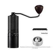 CNC Portable Hand-Crank Coffee Grinder – Manual Home & Outdoor Use black