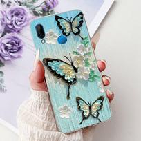 Dėklas Huawei P20 Lite Mielas gėlių drugelių telefono dėklas Minkštas TPU dangtelis Animacinis  Funda Dėl Huawei P20Lite Nova 3e  ANE-AL00 Huawei Nova 3e