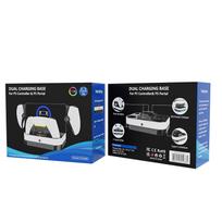 For PS5 Controller Dual Charging Base RGB Fast Charging Station for PS5 Dual Wireless Gamepad Handle Charger Stand Only Base  black