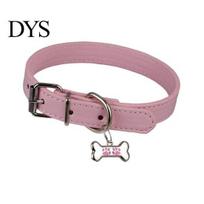 Comfortable Short Necklace Women Choker Bone Charm Multi Holes Adjustable Length Metal Buckle Artificial Leather Faux rožinė